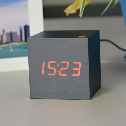 WoodTime | Elegant Digital LED Wood Clock