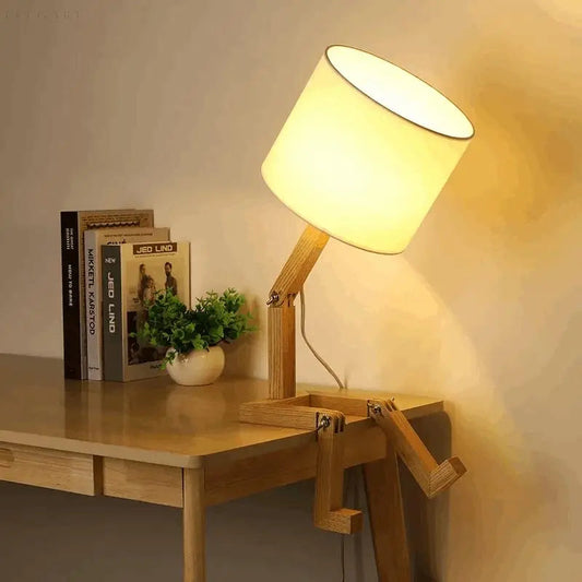 GlowBot | Unik & Humanoid Stil Skrivebordslampe