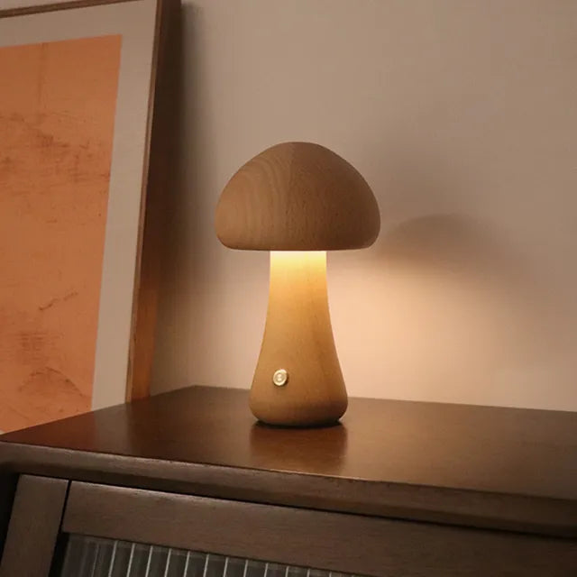 Mushglow | Unique wireless mushroom lamp