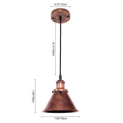 CopperDome | Industrial Vintage Antique Copper Pendant Light