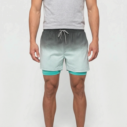 Jovan - Tropical Print Men's Swim Shorts
