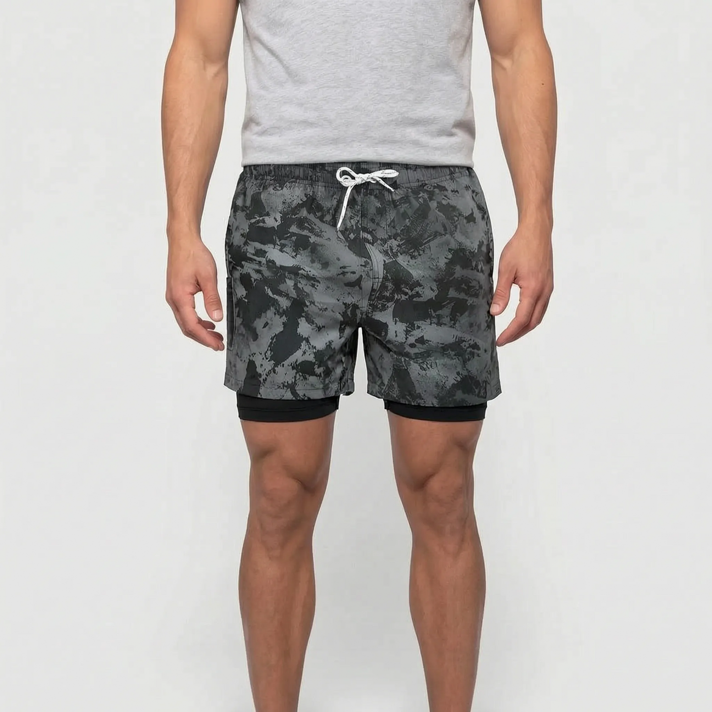 Jovan - Tropical Print Men's Swim Shorts