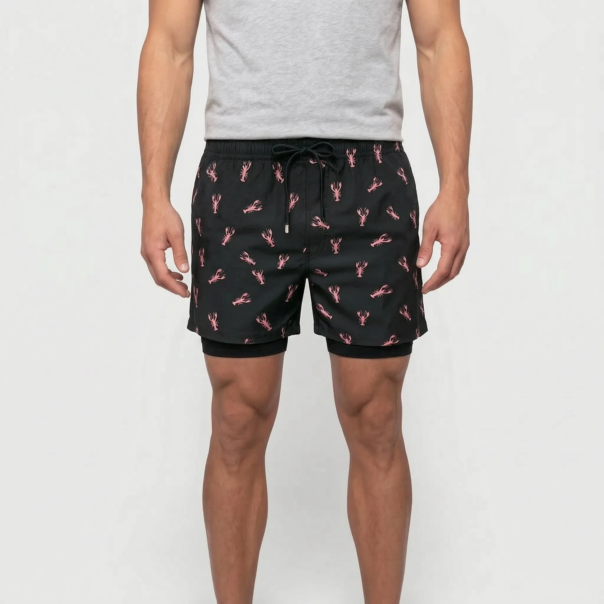 Jovan - Tropical Print Men's Swim Shorts