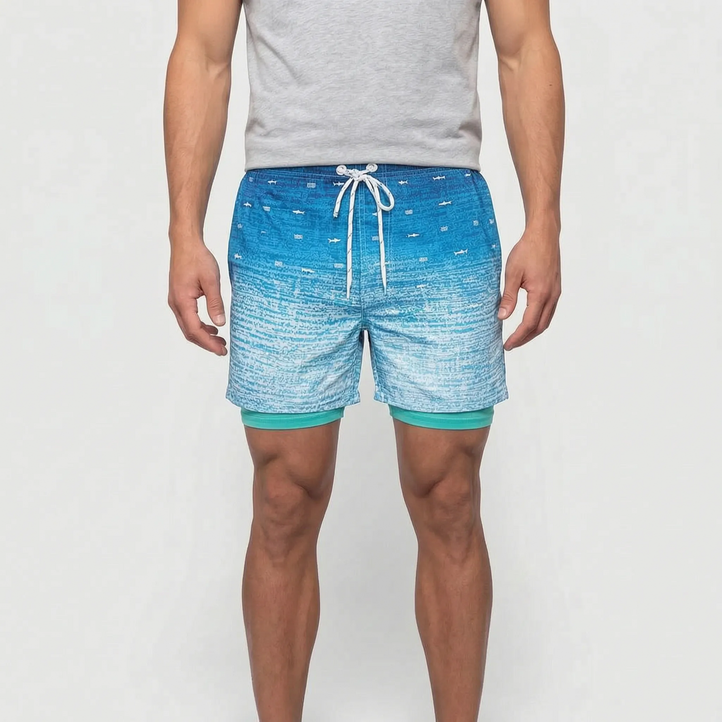 Jovan - Tropical Print Men's Swim Shorts