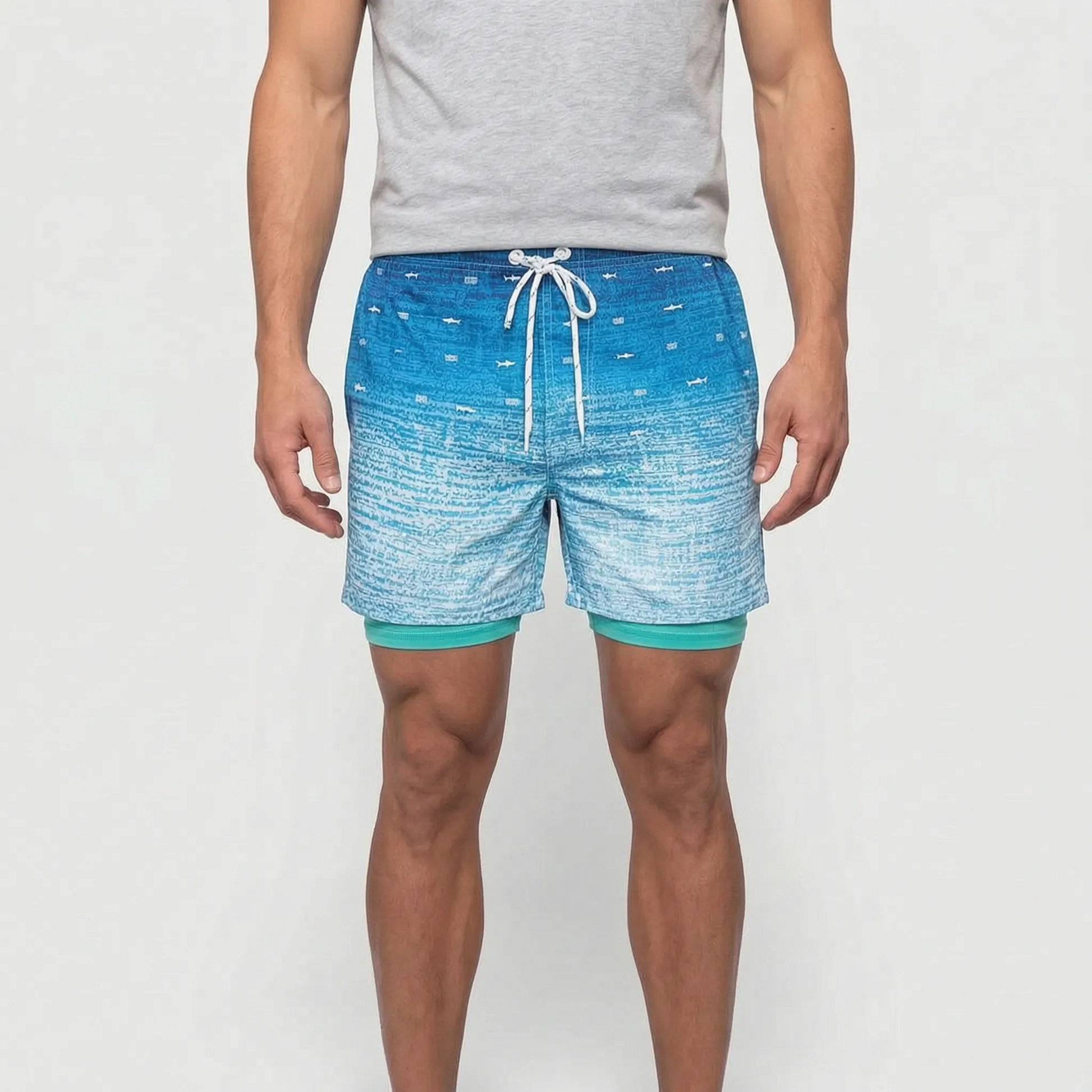 Jovan - Tropical Print Men's Swim Shorts