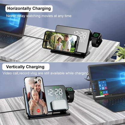 LumiCharge | 3-in-1 Charging Station – Wireless & Space-Saving