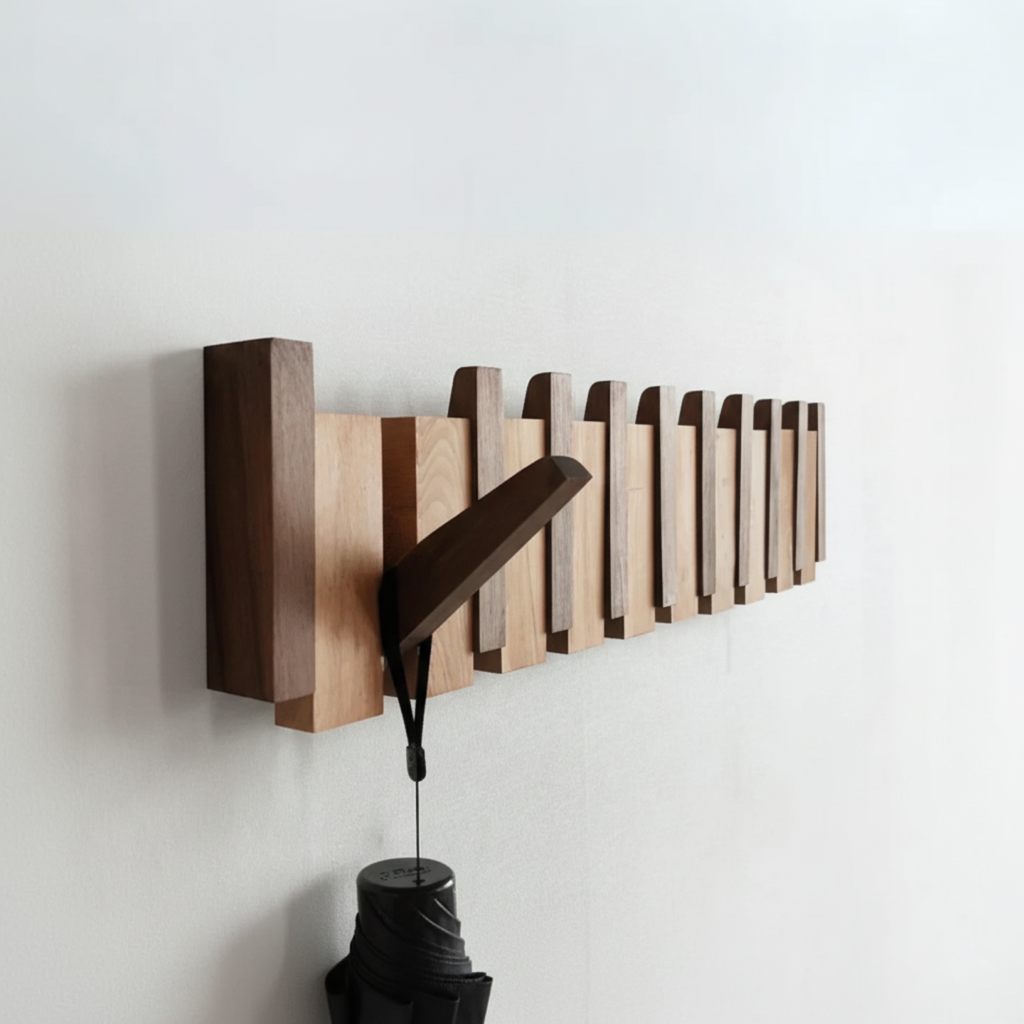 KeyFold - Piano Key Coat Rack