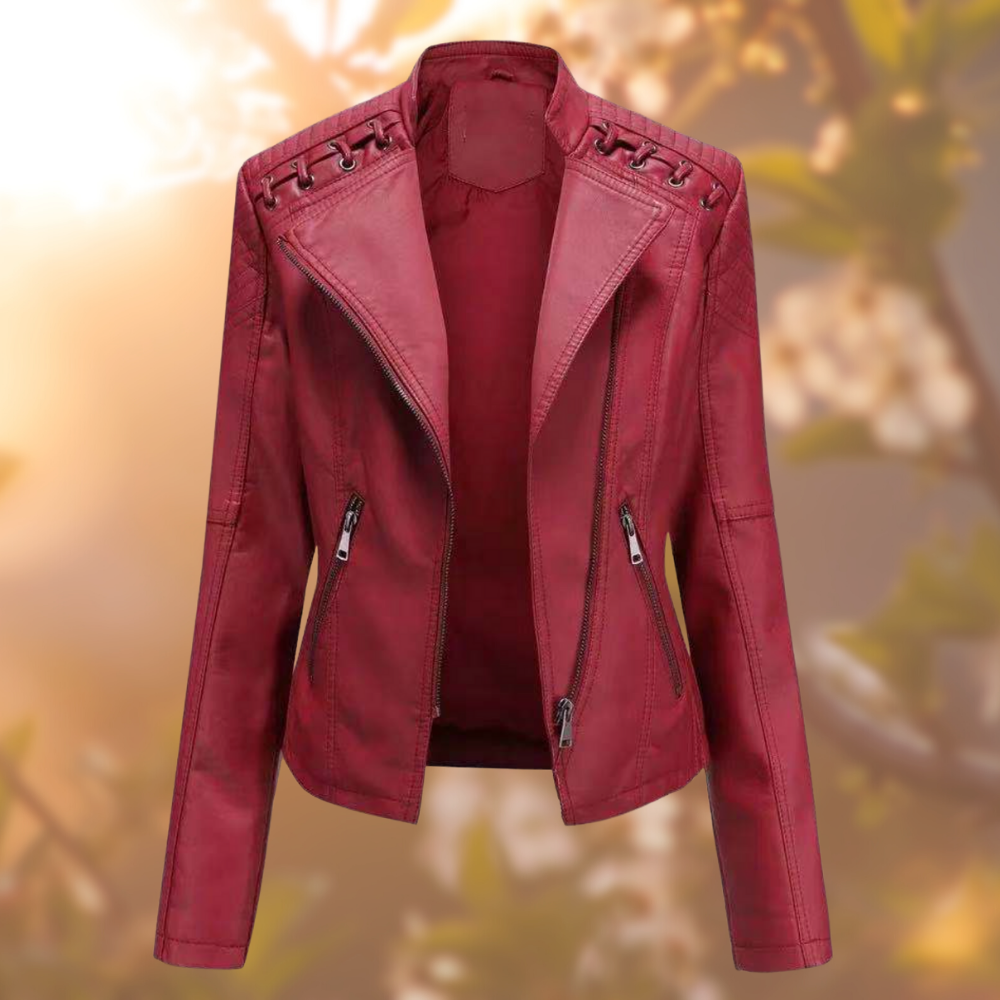 Amara | Women's Jacket – Timeless Leather Elegance-5