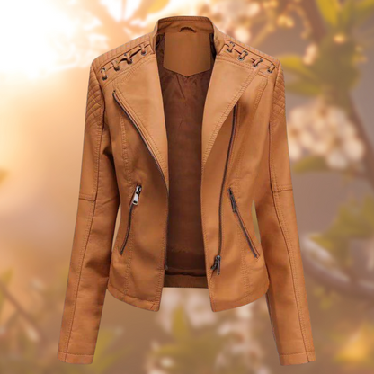Amara | Women's Jacket – Timeless Leather Elegance-4