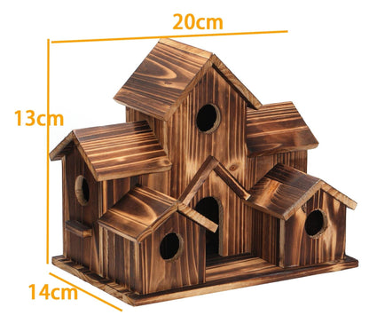 FeatherHome | Weatherproof Wooden Birdhouse for Wild Birds