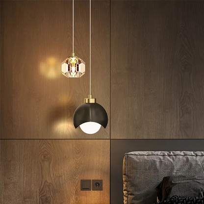 CrystalMoon | Modern LED Pendant Light for a Stylish Ambience in the Bedroom and Dining Room