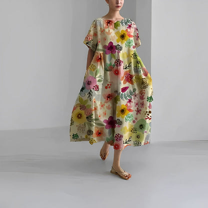 Variant image for Boho Chic Women's Summer Maxi Dress - Floral Print & Loose Fit, Plus Size Available-29