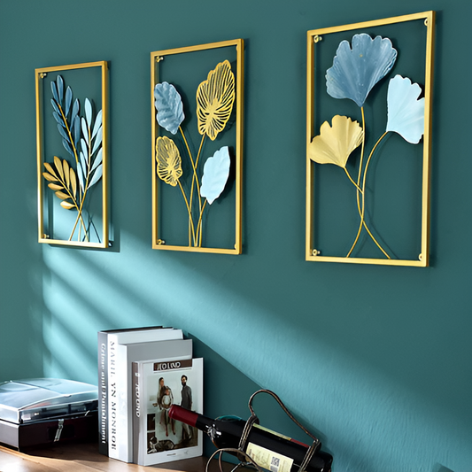 LeafLuxe | Stylish Metal Wall Decoration1