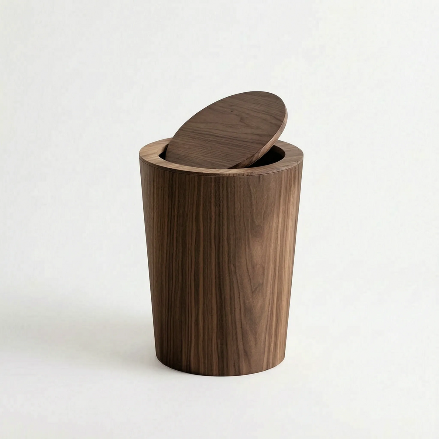 LignumBin - Minimalist Wood Grain Waste Bin