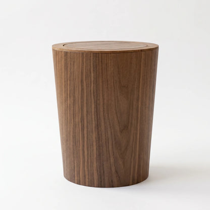 LignumBin - Minimalist Wood Grain Waste Bin