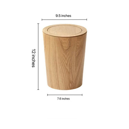 LignumBin - Minimalist Wood Grain Waste Bin