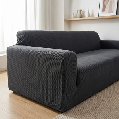 Loungeria - Ribbed Stretch Sofa Cover