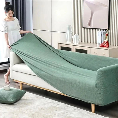 Loungeria - Ribbed Stretch Sofa Cover