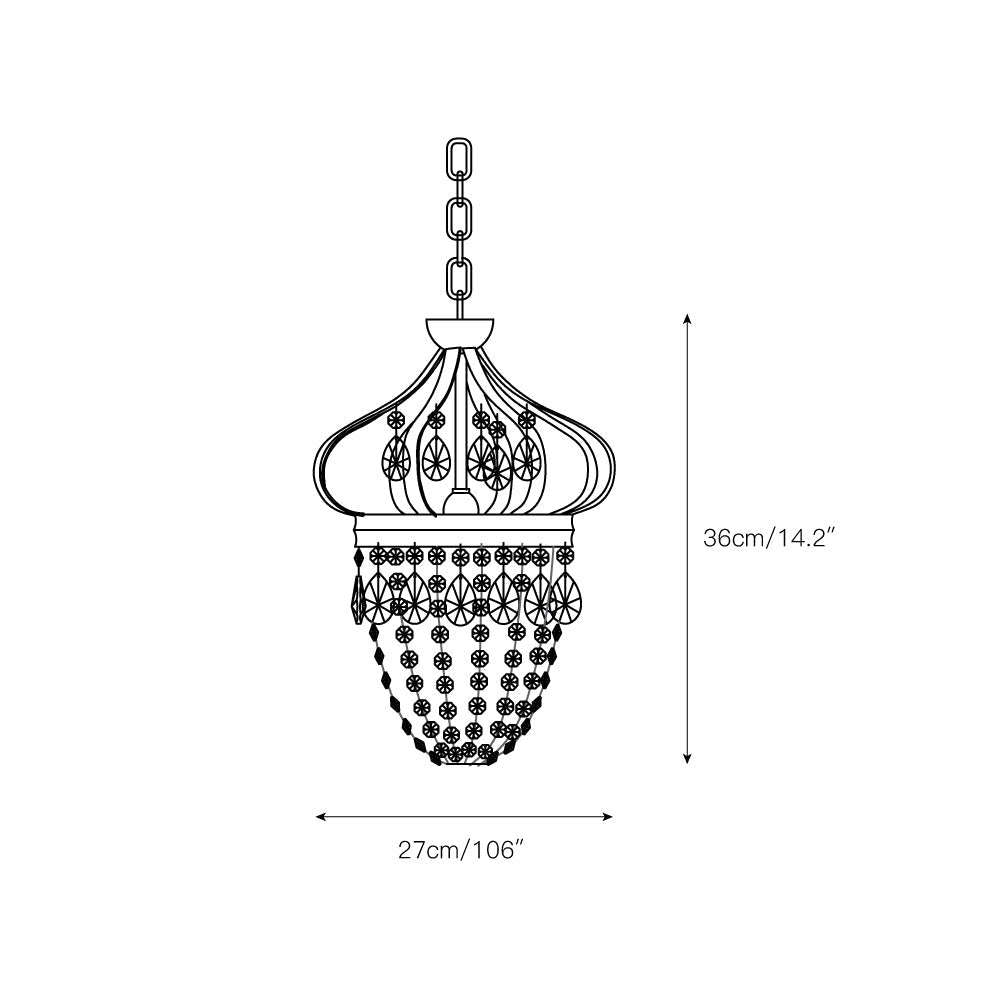 LuminaCrown - Tear-Drop Chandelier