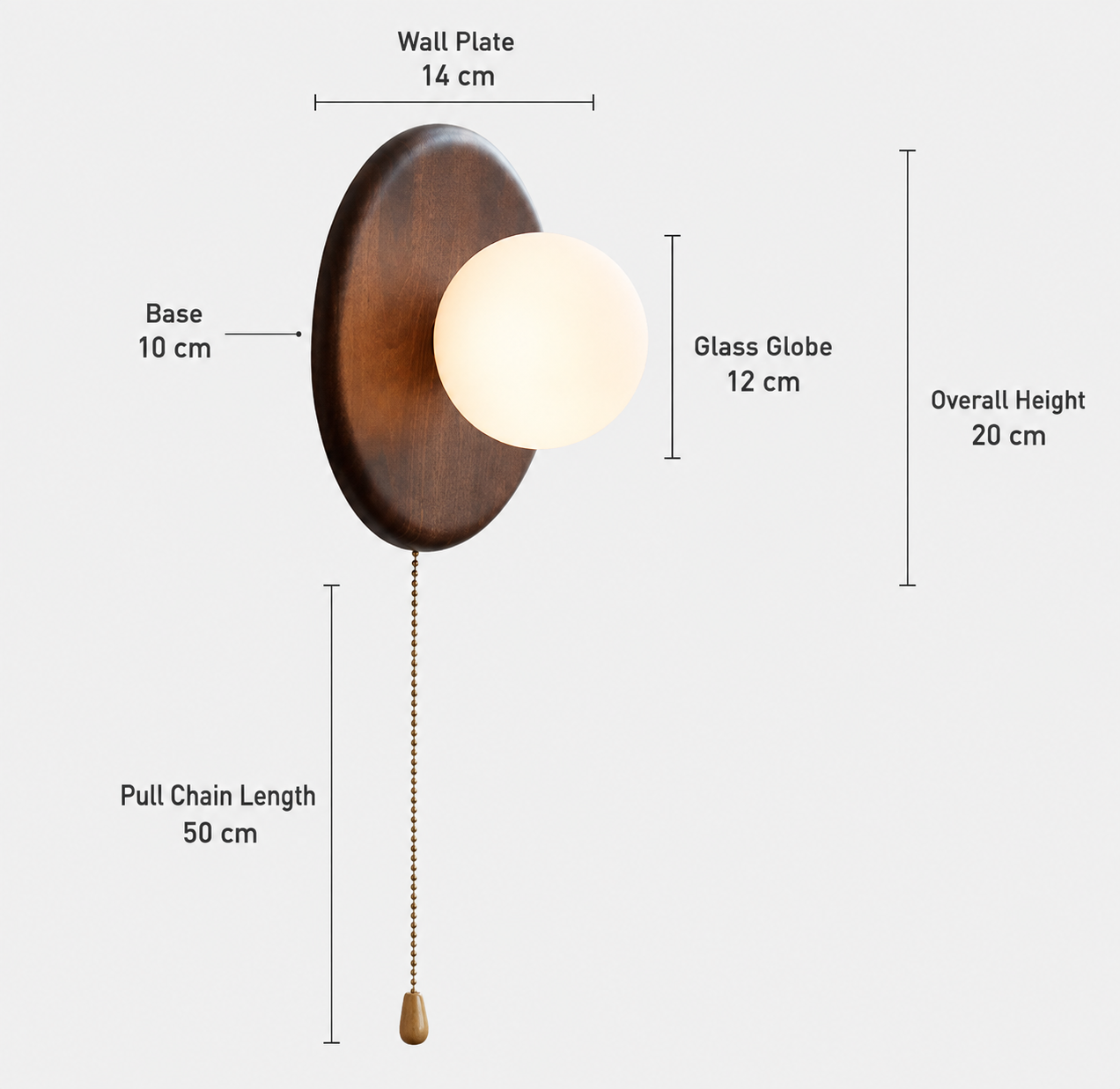 Luminorb - Mid-Century Modern Spherical Wall Light4