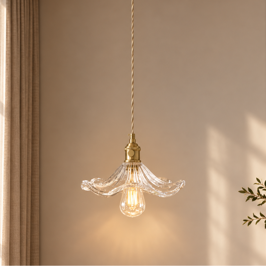 Lumistre - Fluted Flower Shade Ceiling Pendant Light1