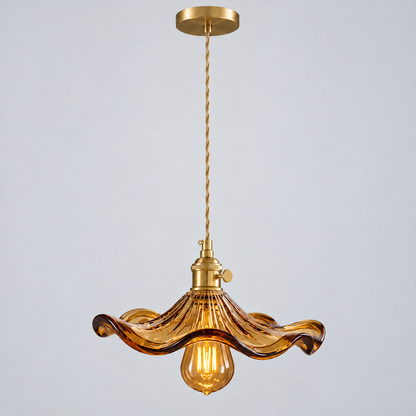 Lumistre - Fluted Flower Shade Ceiling Pendant Light12