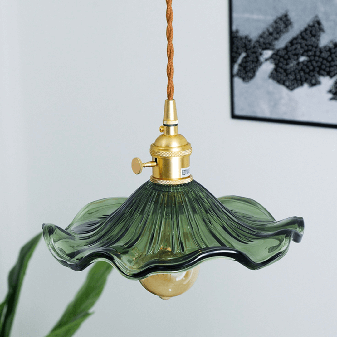 Lumistre - Fluted Flower Shade Ceiling Pendant Light