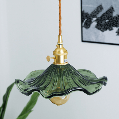 Lumistre - Fluted Flower Shade Ceiling Pendant Light