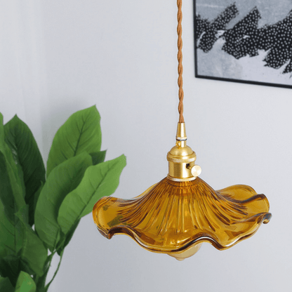 Lumistre - Fluted Flower Shade Ceiling Pendant Light