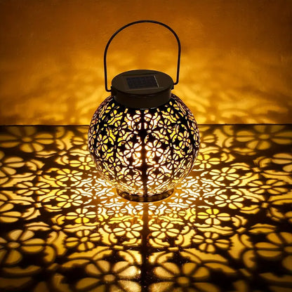 LunaLush | Retro & Elegant Solar Garden Lantern1