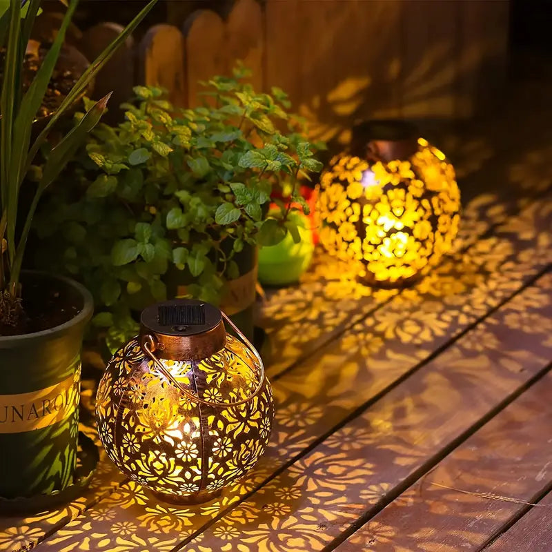 LunaLush | Retro & Elegant Solar Garden Lantern3