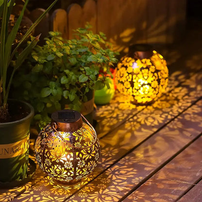 LunaLush | Retro & Elegant Solar Garden Lantern3