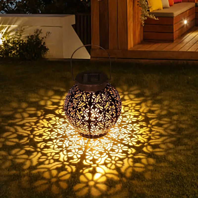 LunaLush | Retro & Elegant Solar Garden Lantern5