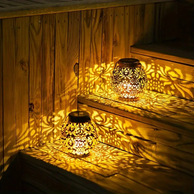 LunaLush | Retro & Elegant Solar Garden Lantern6