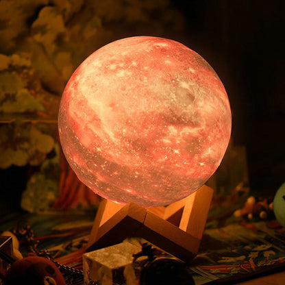 LunarGlow | Galaxy Projection Lamp with Wooden Base5