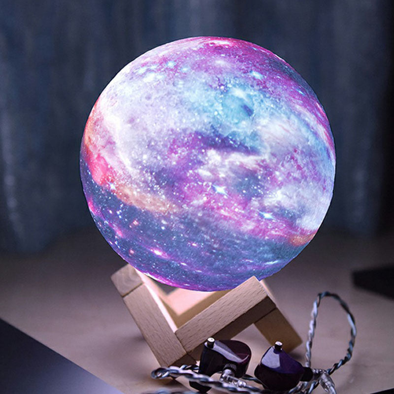 LunarGlow | Galaxy Projection Lamp with Wooden Base6