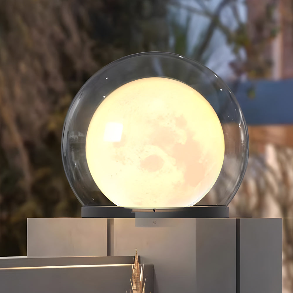 Lunoris - Outdoor Decorative Globe Pillar Light