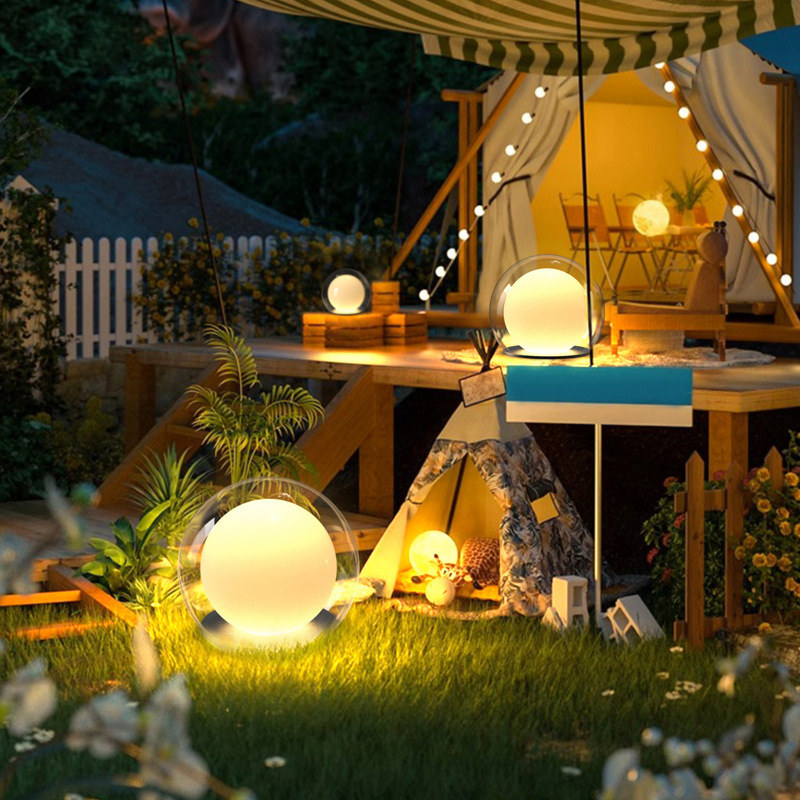 Lunoris - Outdoor Decorative Globe Pillar Light