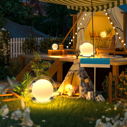 Lunoris - Outdoor Decorative Globe Pillar Light