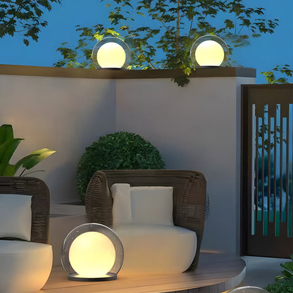 Lunoris - Outdoor Decorative Globe Pillar Light