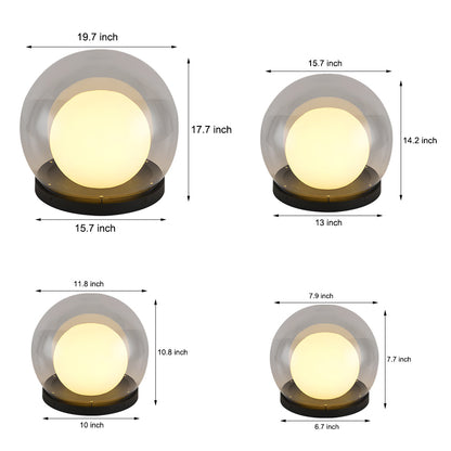 Lunoris - Outdoor Decorative Globe Pillar Light
