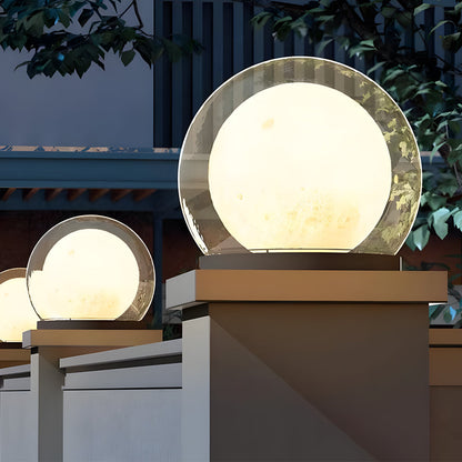 Lunoris - Outdoor Decorative Globe Pillar Light