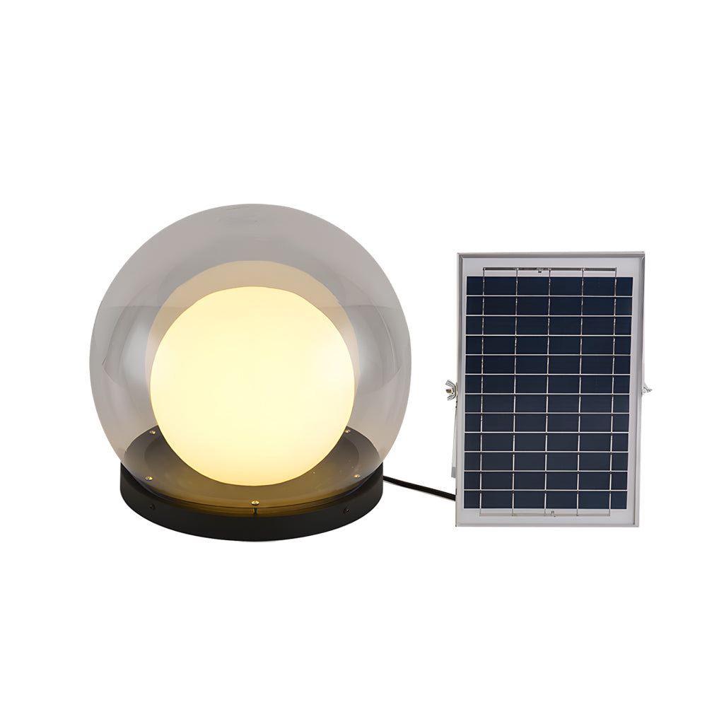 Lunoris - Outdoor Decorative Globe Pillar Light