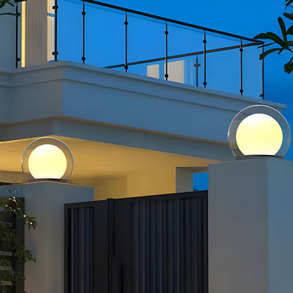 Lunoris - Outdoor Decorative Globe Pillar Light