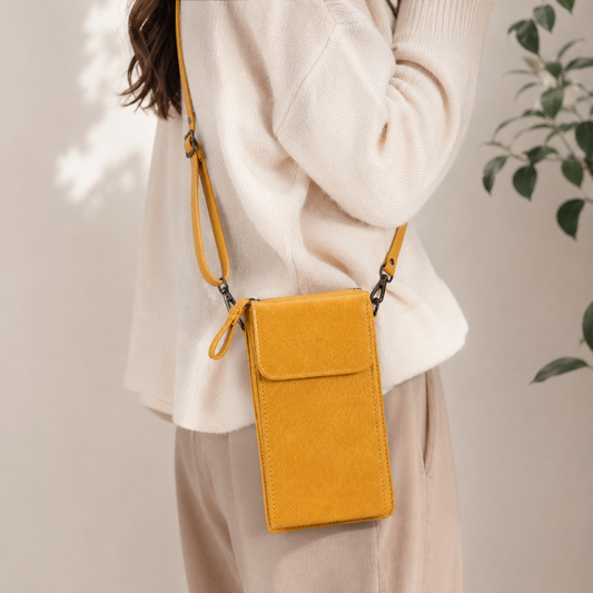 LuxBag | Premium Leather Crossbody Bag for Mobile Phones