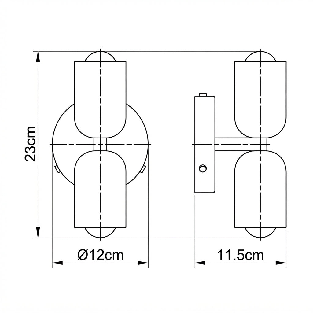 Madoria - Double Headed Bedside Wall Light5