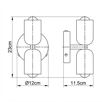 Madoria - Double Headed Bedside Wall Light5
