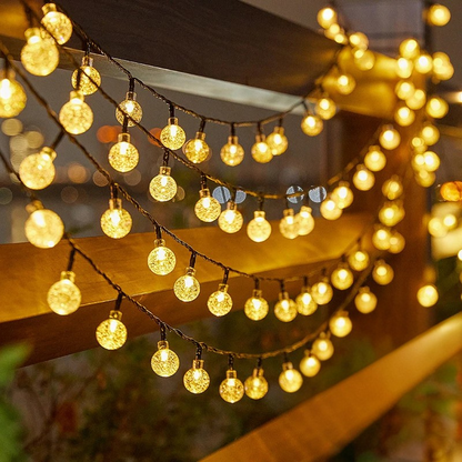 GlowTrail | Solar powered ball lights for garden & balcony