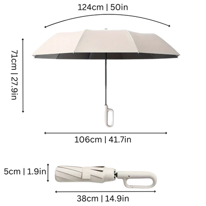 AutoScreen | Automatic Umbrella with Hook & UV Protection