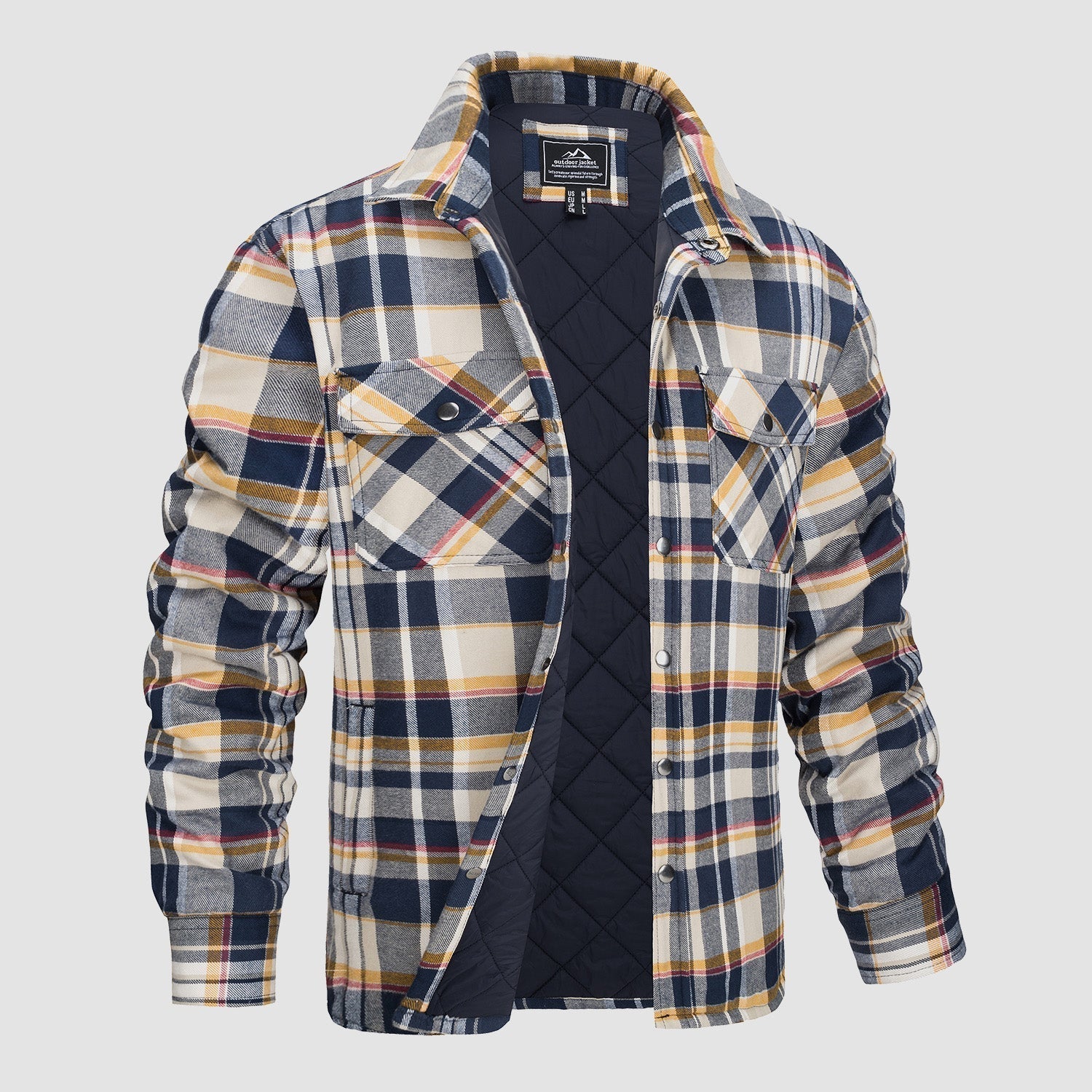 Lucien | Men's Flannel Shirt – Timeless Rugged Elegance-2